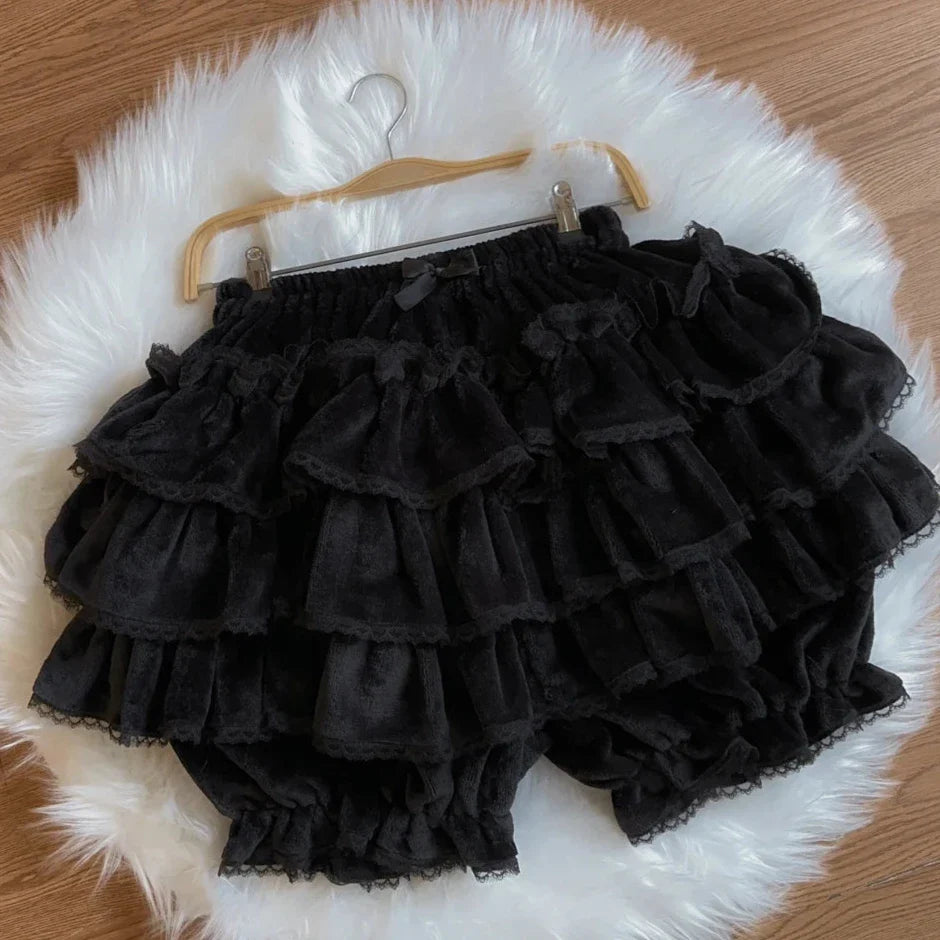 Winterbelle Velvet Bloomer Lolita Shorts