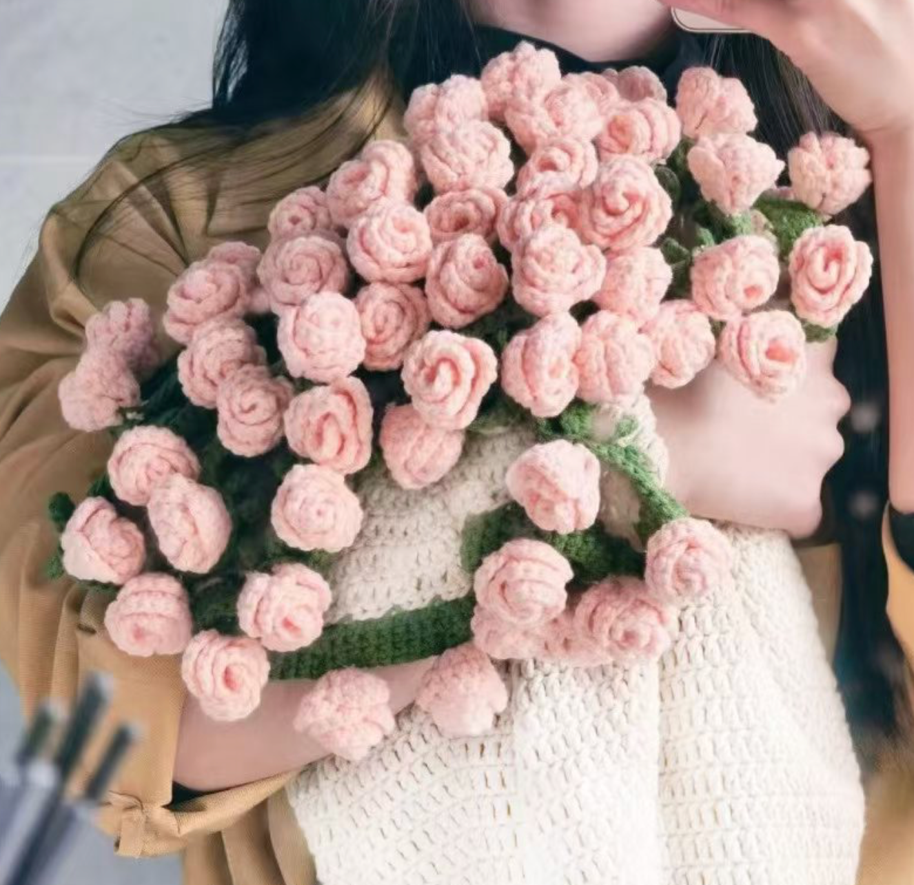 W-Crochet Bouquet Blanket💐